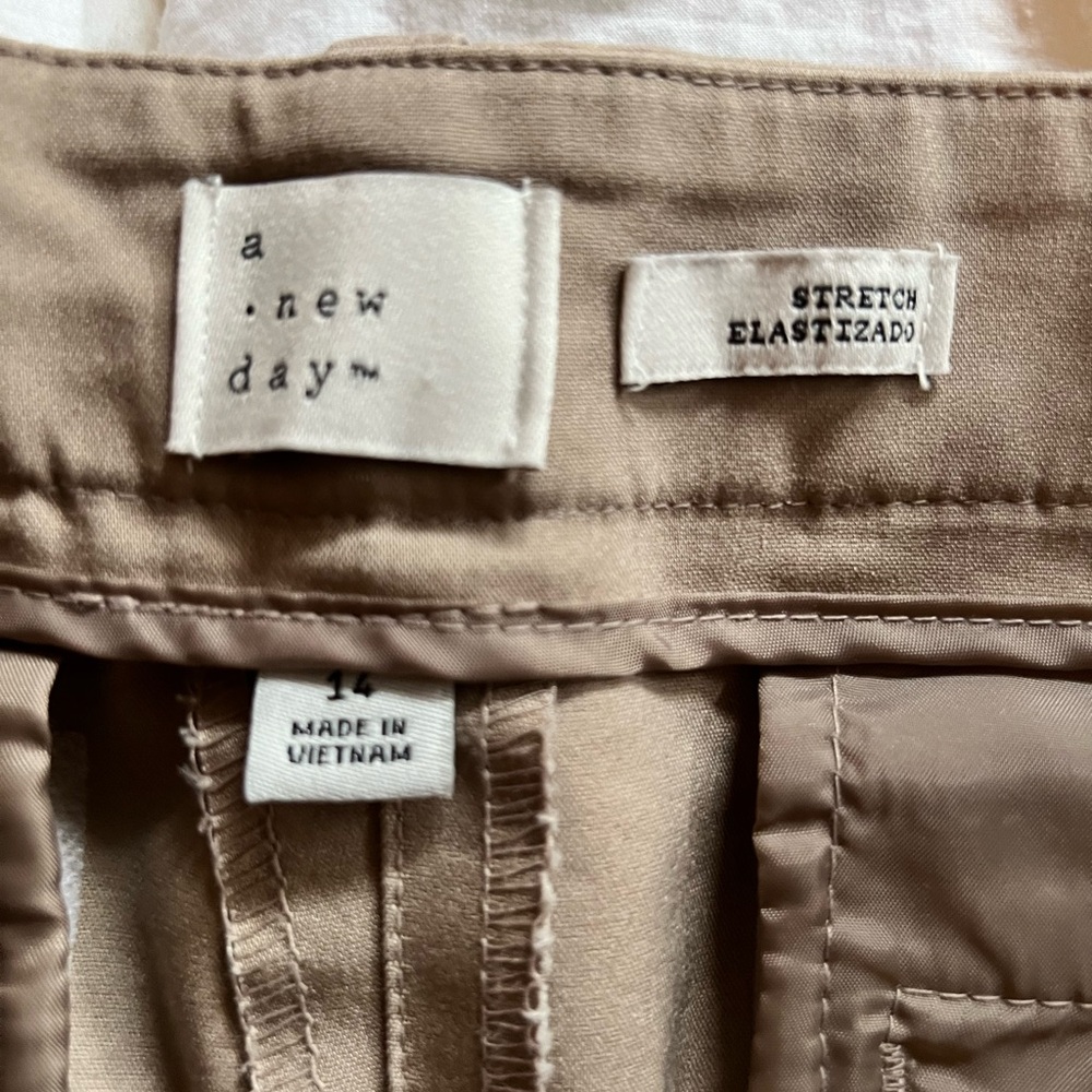 Tan Pants/slacks size 14 A New Day brand